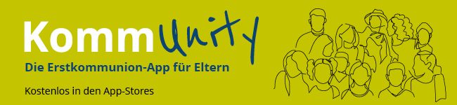 Mailbanner der KommUnity-App, grün