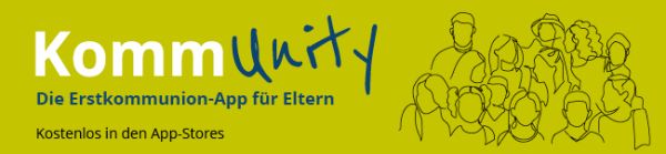 Mailbanner der KommUnity-App, grün